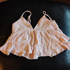 Wild Fable Pink Pleated Camisole Top